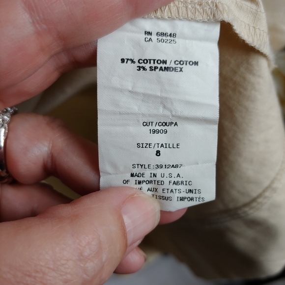 ABS Allen Schwartz Tan Dress 8.             J11 - Picture 6 of 6